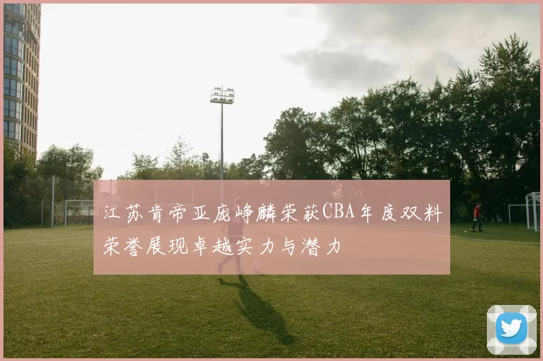 江苏肯帝亚庞峥麟荣获CBA年度双料荣誉展现卓越实力与潜力